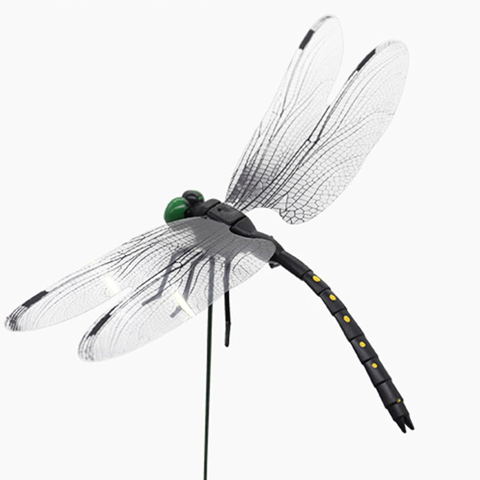2026 New 40 Pcs Dragon Fly Clips for Bugs Repellent, 3D Artificial Dragonfly Hat Clip, Dragonfly Garden Decor (10PCS)