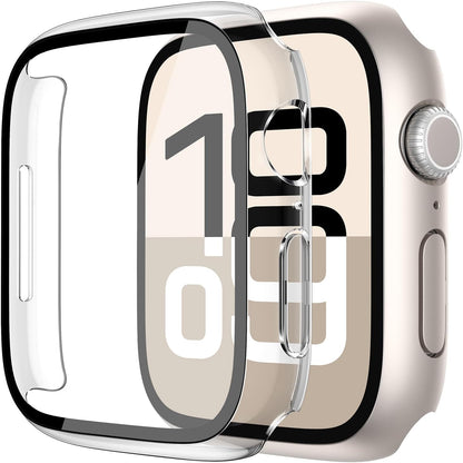 Misxi tempered glass case for Apple Watch Series 7 (2021) 46mm and Series 6 watch