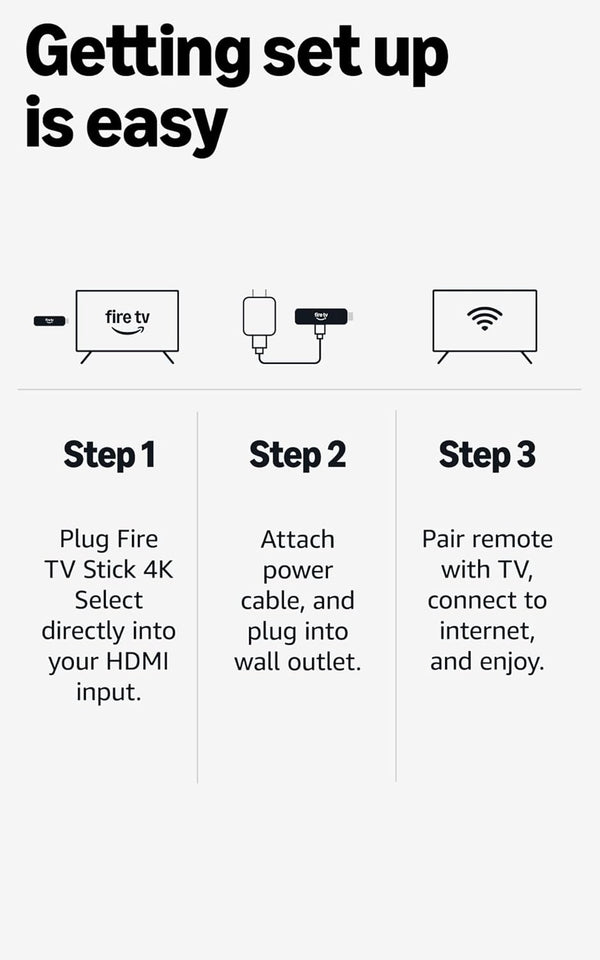 Amazon Fire TV Stick 4K Select (newest model), start streaming in 4K, AI-powered search, and free & live TV, find shows faster with Alexa+