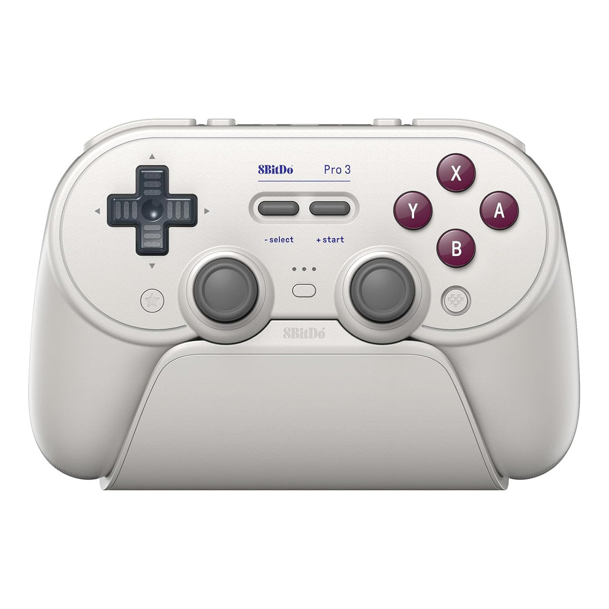 8Bitdo Pro 3 Bluetooth Controller for Switch/Switch 2 with TMR Joysticks, Swappable ABXY Buttons, and Charging Dock