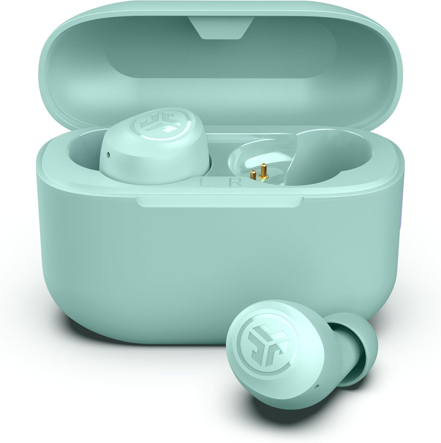 JLab Go Air Pop+, True Wireless Earbuds, Bluetooth Earbuds with Microphone, Dual Connect, EQ3 Sound, Mint Green