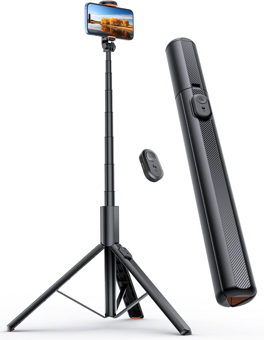 ANXRE 71" Phone Tripod, NT79 Extendable Selfie Stick with 1/4" Camera Mount for Cell Phone＆Camera, Phone Tripod Stand Holder with Remote Compatible with iPhone Android, Camera