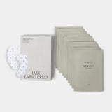 '+ Lux Unfiltered Cooling Under Eye Patches - Anti-Slip Caffeine Infused Korean Eye Mask - Reduces Puffiness, Brightens, & Hydrates Skin - Fragrance Free, Vegan, & Cruelty Free - 10 Count