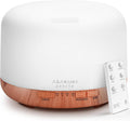 ASAKUKI Essential Oil Diffuser 500ml, Ultrasonic Aromatherapy Humidifier with Remote Control, 7 LED Colors, Timer & Auto-Off, Large Room Diffuser (Yellow)