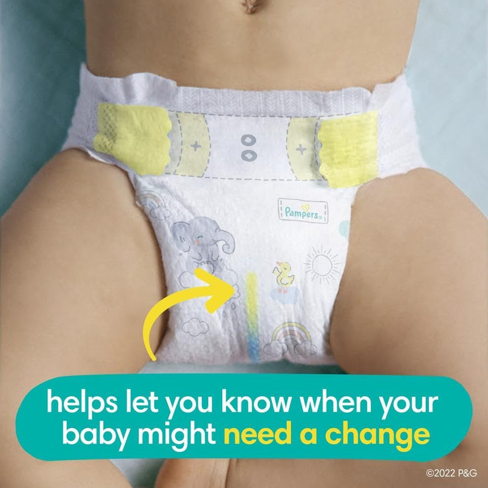 Pampers Swaddlers Diapers, Size 1 (8-14 lbs), 198 Count, Absorbent, Keeps Baby Dry and Comfortable, Skin Safe Disposable Baby Diaper (Packaging May Vary)