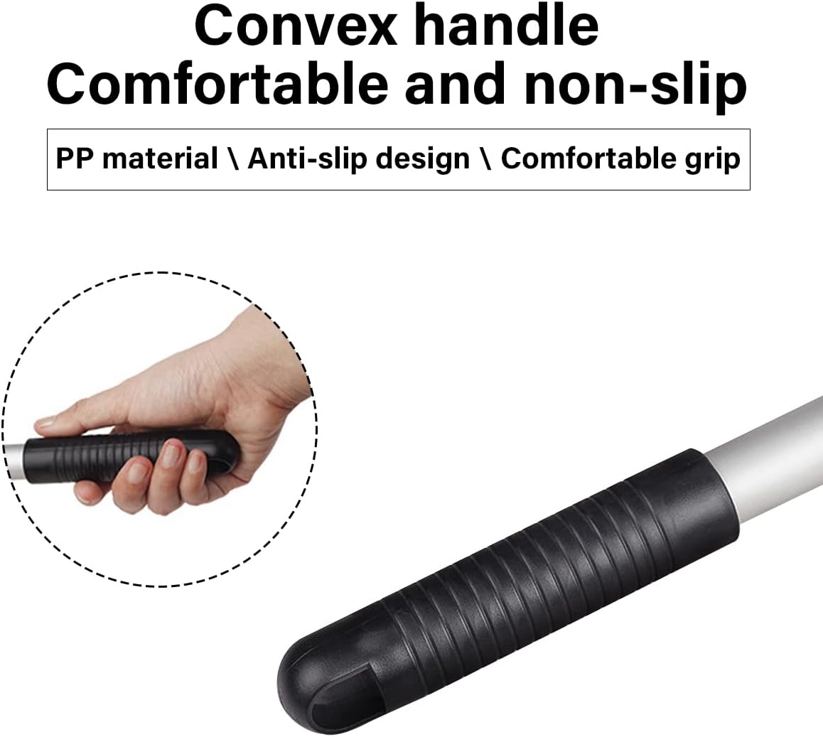 Windshield Cleaning Tool, Car Window Cleaner with 4 Washable Reusable Microfiber Pads, Extendable Long Handle Glass Wiper Cleaning Kit, Auto Accessories Universal for Office and Home (Green)