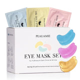 PEAUAMIE Under Eye Patches Gold and Hyaluronic Acid for PLffy eyes,Rose Eye Masks for Dark Circles and PLffiness skin care Smooth Wrinkles products 30 Pairs