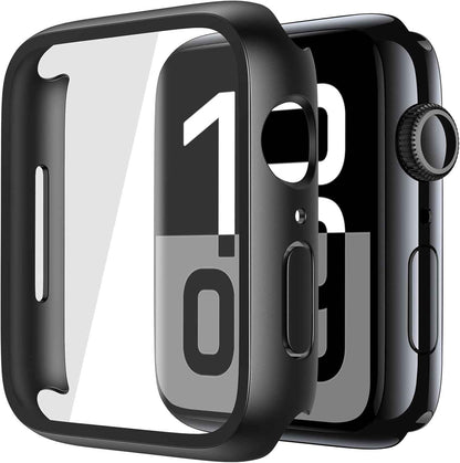 Misxi tempered glass case for Apple Watch Series 7 (2021) 46mm and Series 6 watch