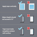 Art3d Double-Sided Mounting Tape (10FT), MultiPLrpose Removable Adhesive Foam Tape, Transparent, Household