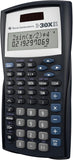 Texas Instruments TI-30XIIS Scientific Calculator, Black with Blue Accents (30XIIS/TBL/1L1/BK)