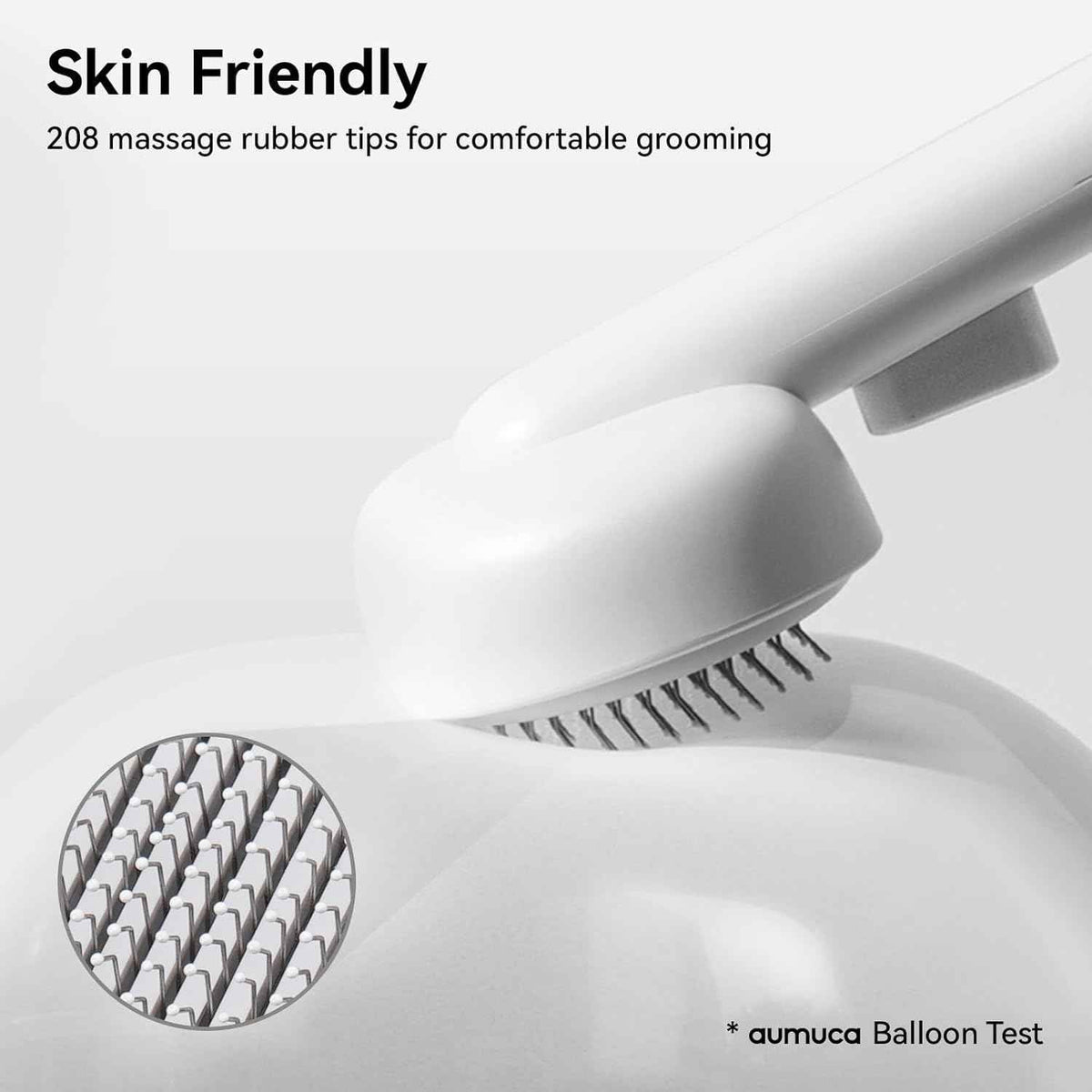 Aumuca cat brush for shedding and grooming indoor cats with long or short hair