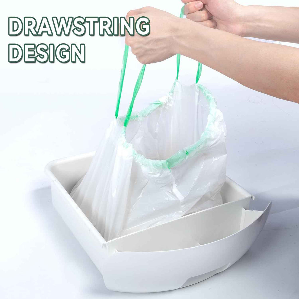 anwa 40-count heavy-duty extra thick cat litter box liners for automatic and robot litter boxes