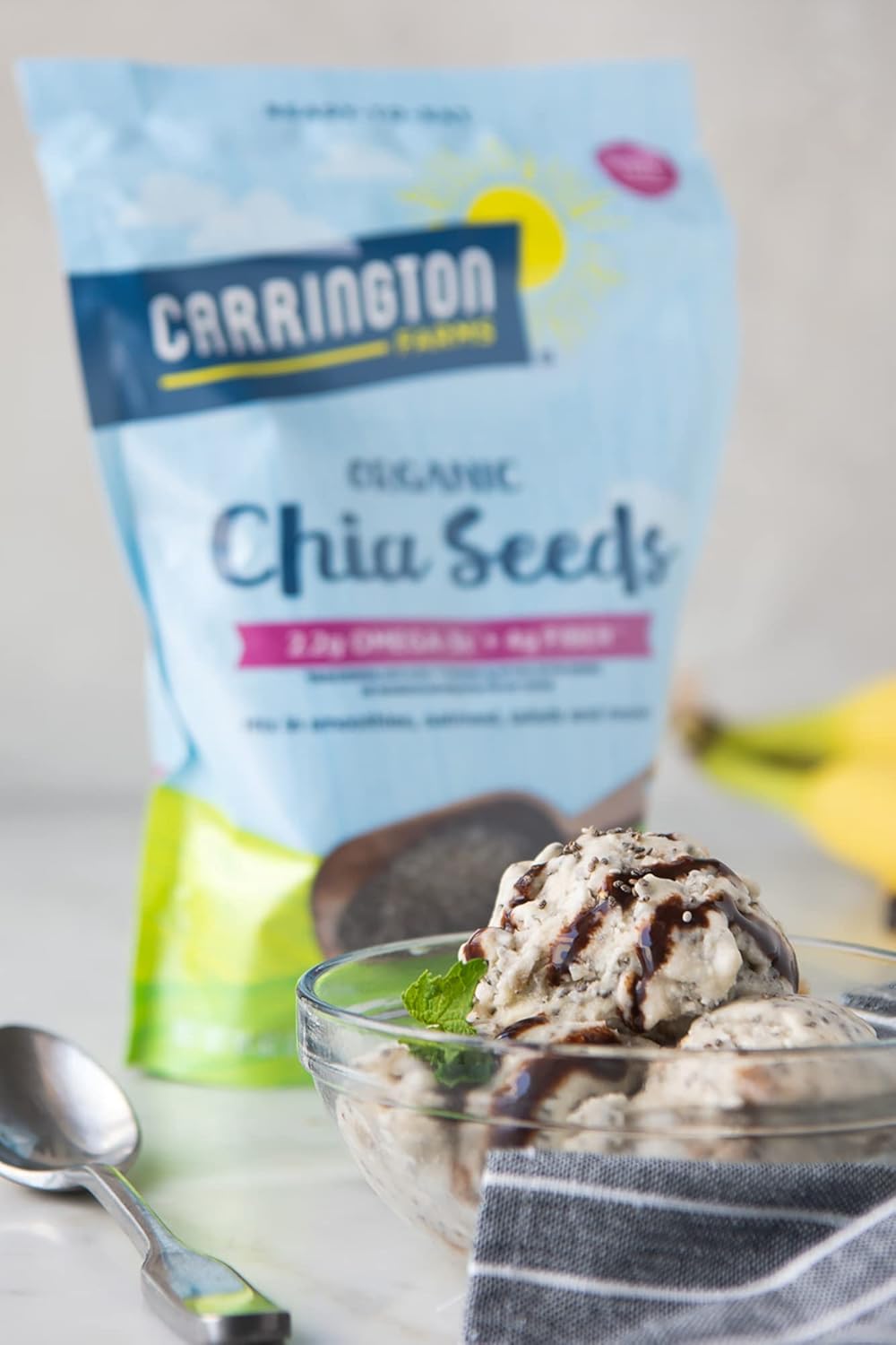 Carrington Farms Organic Chia Seeds, Gluten Free, 14 Ounce, USDA Organic, Mild Flavor