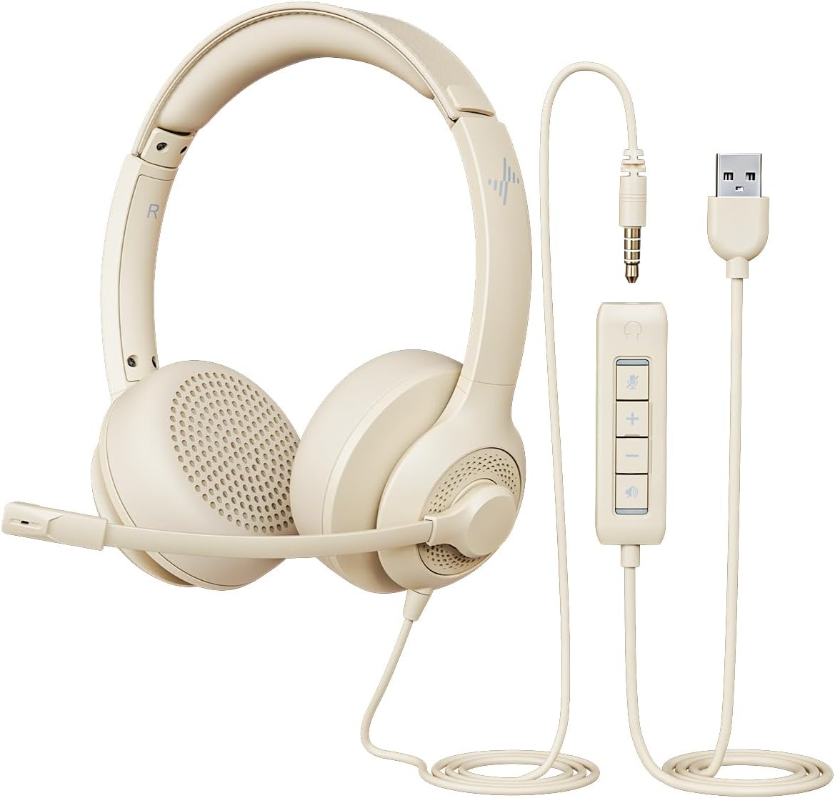 usb headset with noise cancelling microphone for pc laptop headphones black