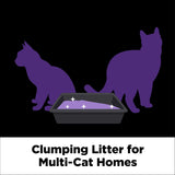 ARM & HAMMER Clump & Seal SLIDE Platinum Multi-Cat Clumping Cat Litter, Easy Clean Technology with No Scrubbing, 14-Day Odor Control, 37 lbs