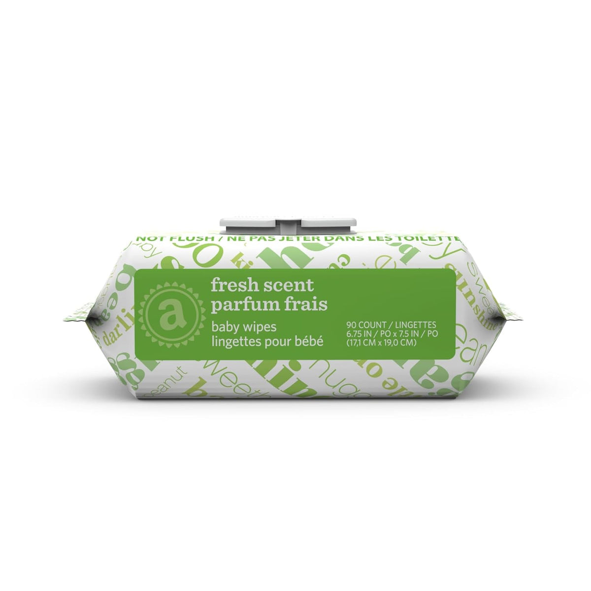 Amazon Elements Baby Wipes, Fresh Scent, Flip-Top Packs, Alcohol-Free, With Cucumber and Aloe, 810 Count, 9 Packs of 90