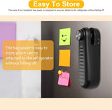 2 in 1 Mini Bag Sealer, Bag Sealer Heat Seal with Cutter, USB C Rechargeable Chip Bag Sealer Heat Seal, Portable Bag Resealer for Plastic Bags Snacks & Food Storage,Bright Black