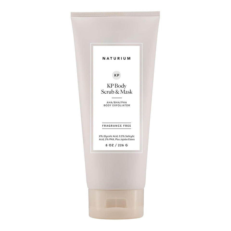 Naturium KP Body Scrub & Mask for Keratosis Pilaris, Bump Eraser Shower Scrub & Exfoliator for Skin, 8 oz