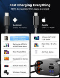‹ېUpgraded‹ÛÔ SUPERONE Retractable Car Charger 4 in 1, Fast Car Phone Charger with Cord 2.6ft, USB C and Apple Car Adapter, Compatible with iPhone 17 16 15/15 Pro Max/14/13/12/11, Galaxy, Pixel - PureLivingMart