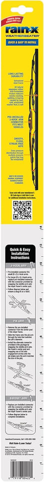 Rain-X 820149 WeatherBeater Wiper Blades, 22" Windshield Wipers (Pack of 2), Automotive Replacement Windshield Wiper Blades That Meet Or Exceed OEM...