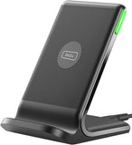 INIU Wireless Charger, 15W Fast Qi Certified Wireless Charging Station with Sleep-Friendly Adaptive Light Compatible with iPhone 16 15 14 13 Pro XS 8 Plus Samsung Galaxy S25 S24 S23 Note 20 Google etc - PureLivingMart