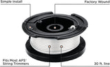 BLACK+DECKER Weed Eater String, Trimmer Line, 3-Pack, 30-Feet of Replacement Spool, 0.065-Inch Diameter (AF1003ZP)