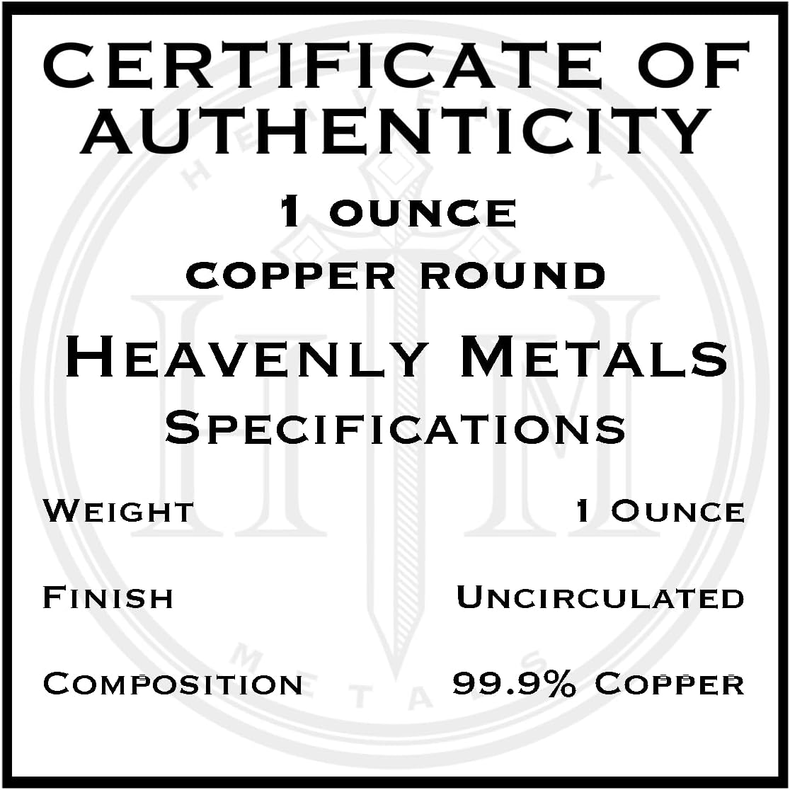 Welsh Red Dragon Celtic 1 oz Pure .999 Copper Round Bullion Coin in Capsule with COA by Heavenly Metals