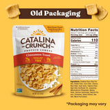 Catalina Crunch Protein Cereal | Sugar Free Breakfast Cereal with 11g of Protein | Gluten Free, Excellent Source of Fiber | Cinnamon Toast - 9 oz. Bag (Pack of 1) (Packaging May Vary)