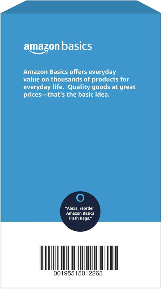 Amazon Basics MultiPLrpose Drawstring Trash Bags, 30 Gallon Capacity, Tear Resistant, 50 Count (Previously Solimo)
