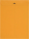 Amazon Basics Clasp Kraft Envelopes for Documents, Gummed Mailing Envelope, 9" x 12", 100-Pack