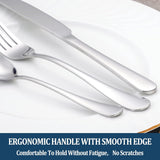 Dinner Forks,Set of 16 Top Food Grade Stainless Steel Silverware Forks,Table Forks,Flatware Forks,8 Inches,Mirror Finish & Dishwasher Safe,Use for Home,Kitchen or Restaurant