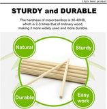 HOPELF 25PCS Wooden Dowel Rods - 1/4 x 12 Inch Bamboo Sticks - for Crafts, Cake Dowels and DIY Projects