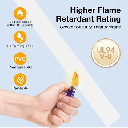 Delamu Cord Hider, 157in Wire Covers for Cords on Wall, Premium Cable Hider Cord Covers for Wires, Cable Management Wire Hiders for TV, Cable Raceway Kit, W0.95 H0.55in, White