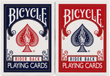 Bicycle Rider Back Playing Cards, Standard Poker Size Deck of Cards, Red & Blue (2 Pack), Classic Cards for Poker, Blackjack, Family Game Night & Card Games, Fun for All Ages