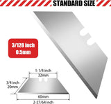 DIYSELF 50 Pack Utility Knife Blades, SK5 Steel Box Cutter Blades with Dispenser, Standard Blades for Box Cutter Utility Knife Replacement, Sharper Utility Blade, Refills