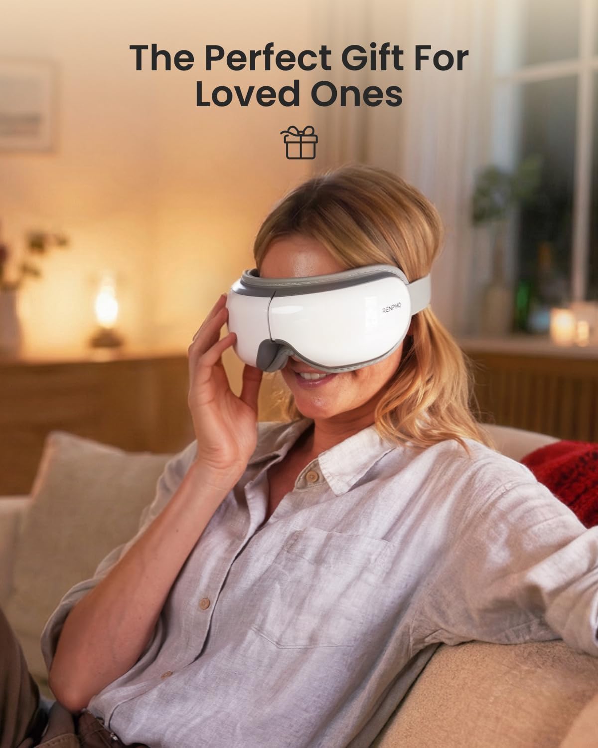 RENPHO Eye Massager with Heat, Birthday Gifts for Women Men Her, FSA Eligible HSA Eye Mask for Migraine,Sleep Mask for Dry Eyes Relax, Reduce Strain for Men Dad Eyeris 1