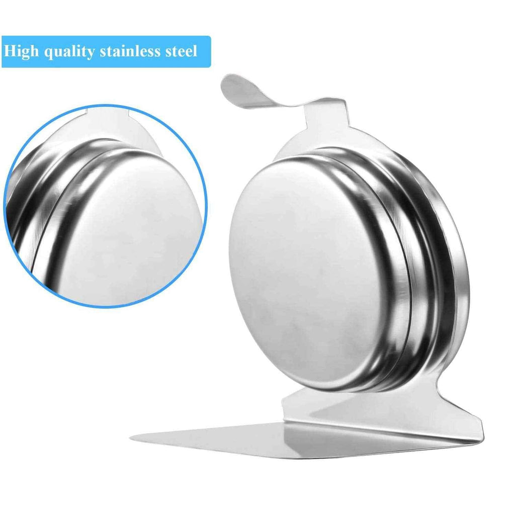 2-pack classic refrigerator thermometer with 30-30°C/20-80°F temperature range, stainless steel, and mechanical design