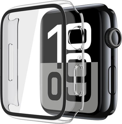 Misxi tempered glass case for Apple Watch Series 7 (2021) 46mm and Series 6 watch