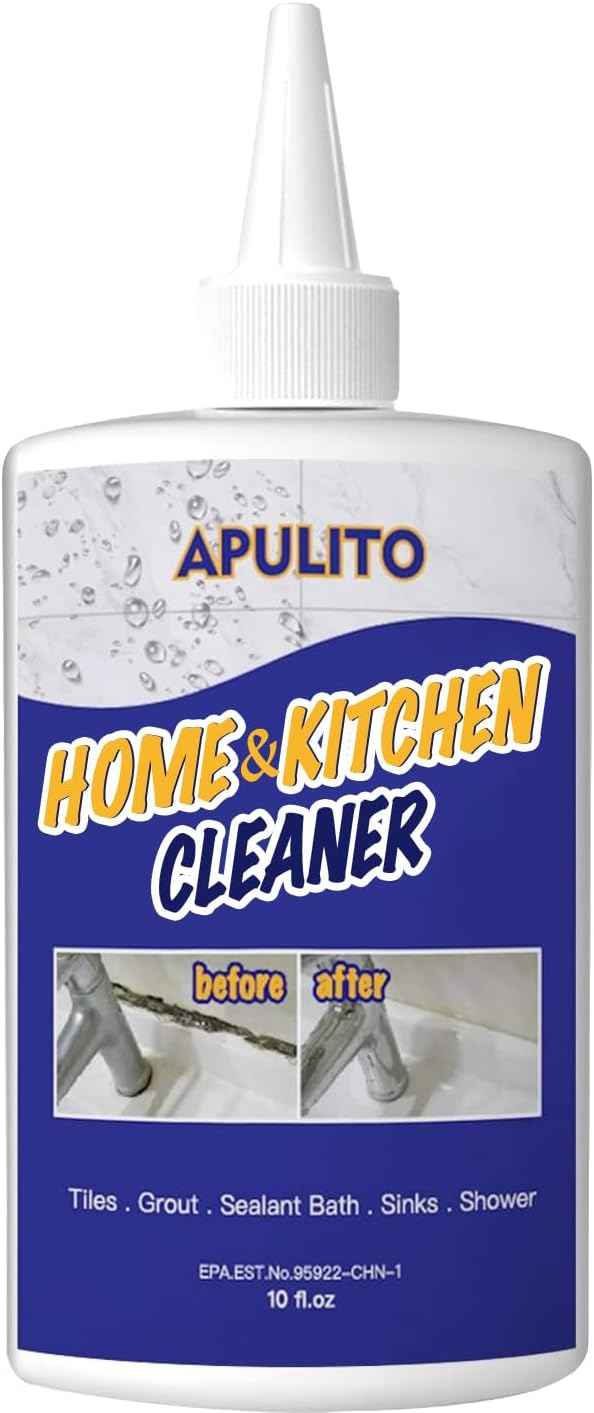 APULITO 10 Fl Oz Household Cleaner Gel for Bathroom Shower Kitchen Tile Grout, Sinks Countertops