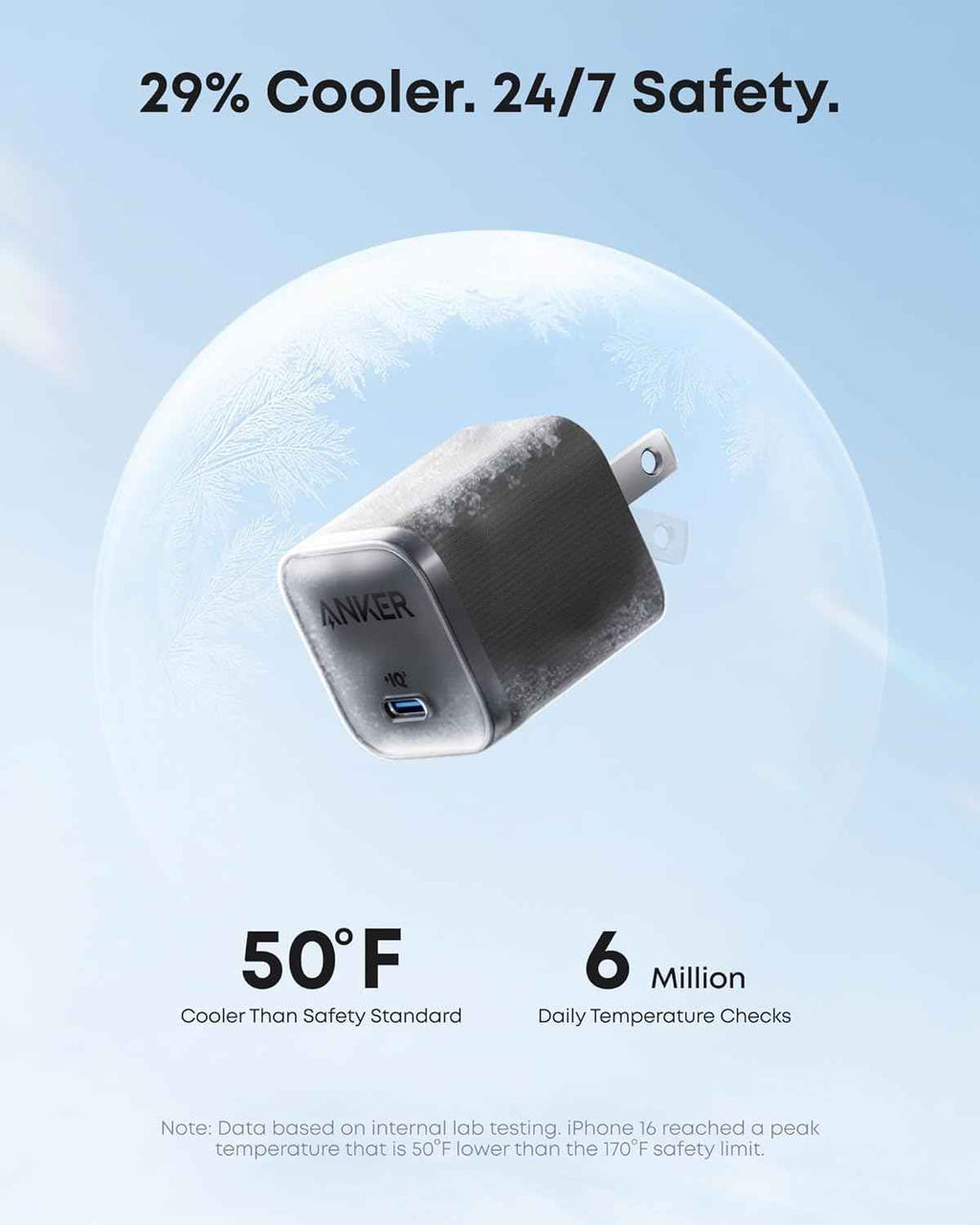Anker 45W Fast Charging Compact Foldable Plug USB C Charger Block for iPhone Mac Pixel iPad Samsung Galaxy
