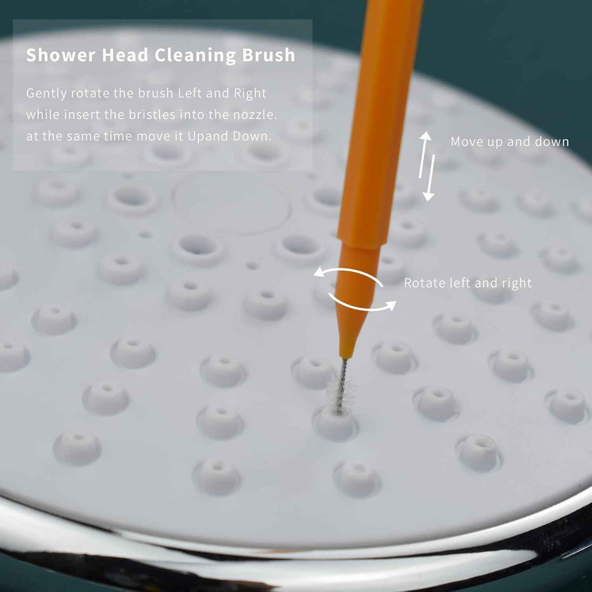 Shower Head Cleaning Brush Tool, Small Crevice Cleaning Brush Anti Clogging for Bathroom Pipe & Car Washers