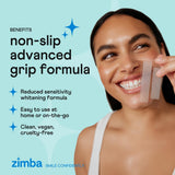 Zimba Teeth Whitening Strips Vegan Whitening Strip Enamel Safe Teeth Whitening Hydrogen Peroxide Teeth Whitener for Coffee, Wine, Tobacco, and Other Stains, 28 Strips (14 Day Treatment), Mint