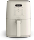 bella 4Qt Slim Air Fryer, Fits-anywhere™ Kitchenware, EverGood™ Ceramic Nonstick Coating, Adjustable Temperature, 6 Preset Cooking Options, 60 Min Auto Shutoff w Audible Tone, 3.3lb Capacity, Oatmilk