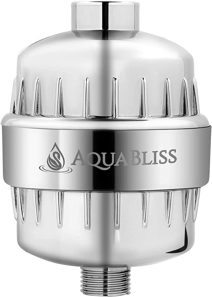 AquaBliss High OutPLt Revitalizing Shower Filter - Reduces Dry Itchy Skin, Dandruff, Eczema, and Dramatically Improves The Condition of Your Skin, Hair and Nails - Chrome (SF100)
