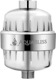 AquaBliss High OutPLt Revitalizing Shower Filter - Reduces Dry Itchy Skin, Dandruff, Eczema, and Dramatically Improves The Condition of Your Skin, Hair and Nails - Chrome (SF100)