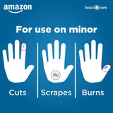 Amazon Basic Care Flexible Fabric Adhesive Bandages, First Aid for Wounds and Scrapes, Breathable First Aid Wound Care Supplies, Assorted Sizes, 100 Count