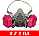 3M P100/OV Odor/Particulate Multi-Purpose Reusable Respirator 65021, NIOSH-APPROVED Organic Vapor Cartridge, Medium