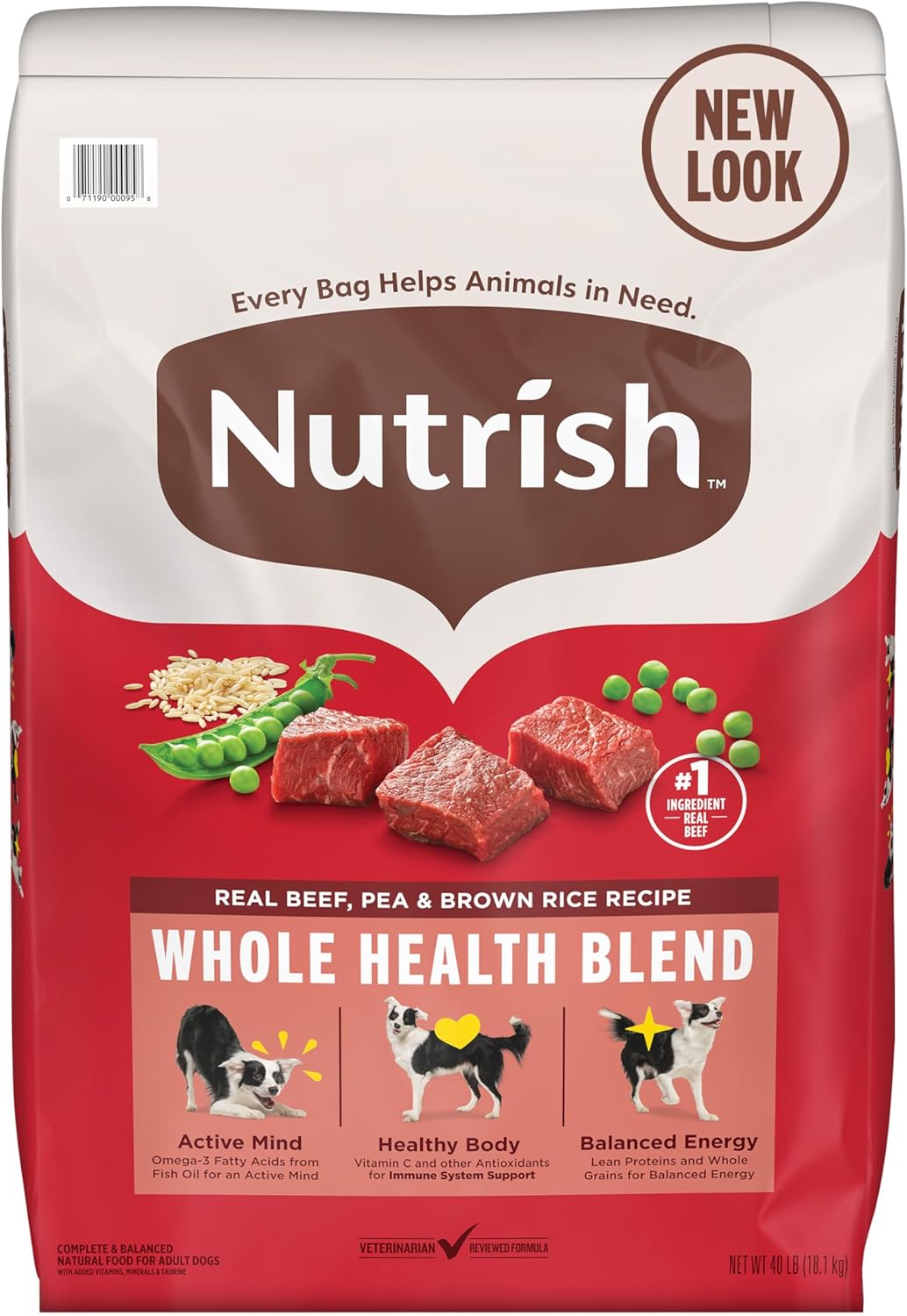 rachael ray nutrish real beef dry dog food adult dogs 40 lb whole health blend