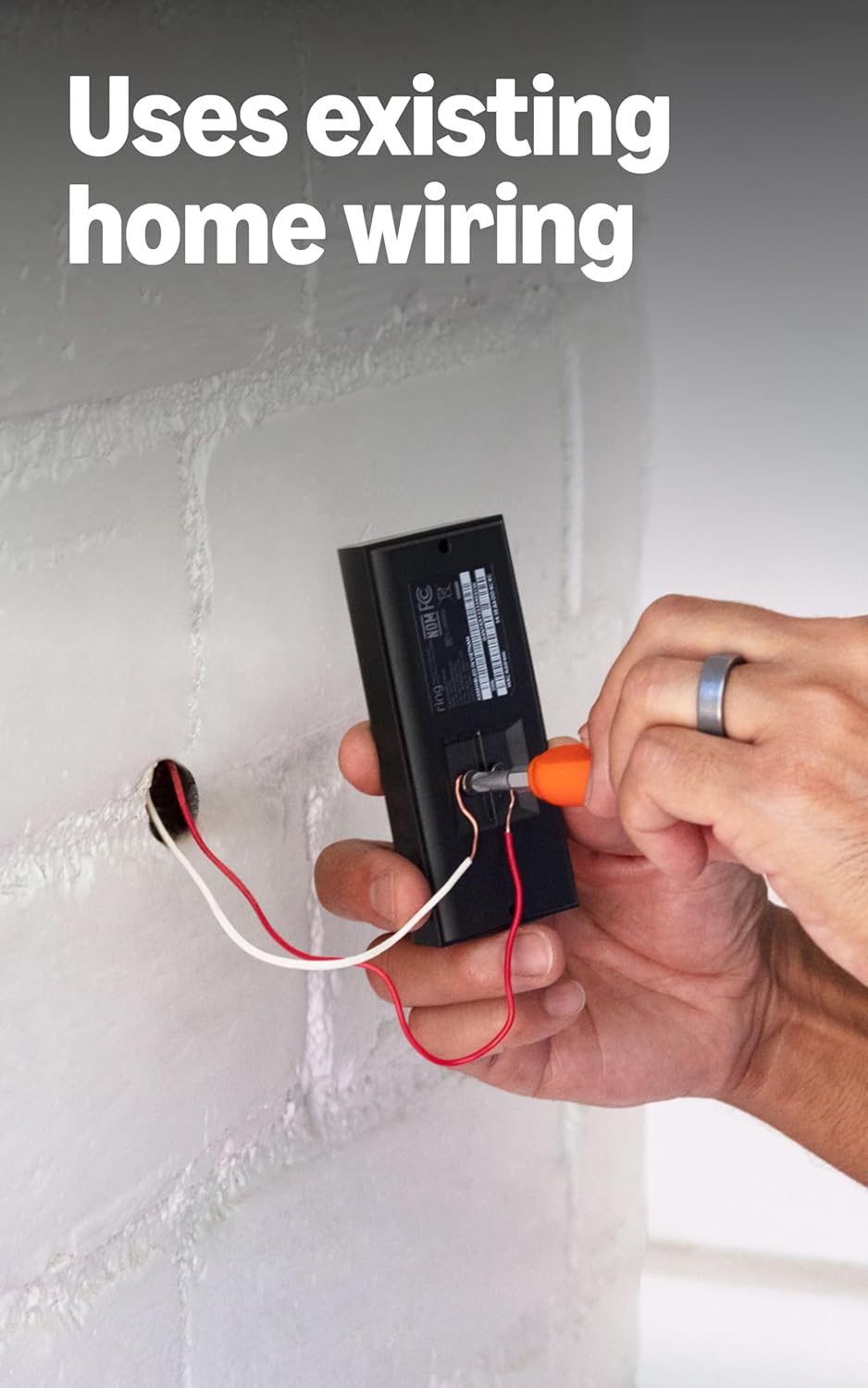 Ring Video Wired Doorbell (newest model), Home or business security, Two-Way Talk, advanced motion detection, HD camera and real-time alerts to monitor your front door (wiring required)