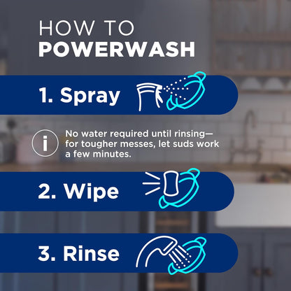 Dawn Powerwash Spray, Dish Soap, Dishwashing Liquid, Cleaning Supplies, Fresh Pine, 1 Starter Kit, 16 Fl Oz